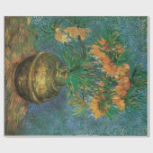 ビンセント・ヴァン・ゴッホ – 銅花瓶の中の油蔵 ラッピングペーパー (フラット)