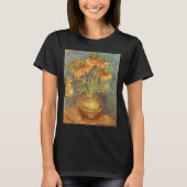 ビンセント・ヴァン・ゴッホ – 銅花瓶の中の油蔵 Tシャツ (正面)