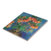 ビンセント・ヴァン・ゴッホ – 銅製の花瓶の中の蒸留所 タイル (側面)