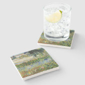 ビンセント・ヴァン・ゴッホ – 開花園 ストーンコースター (横)