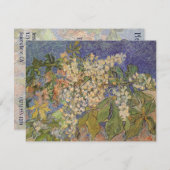 ビンセント・ヴァン・ゴッホ – 開花栗の枝 招待状 (正面/裏面)