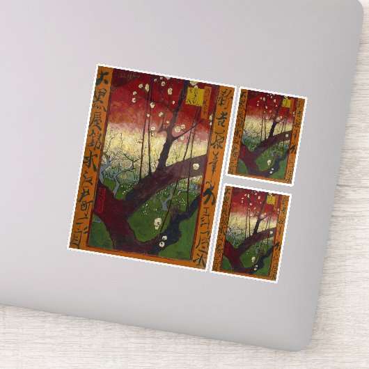 ビンセント・ヴァン・ゴッホ – 開花梅の木 シール (詳細)