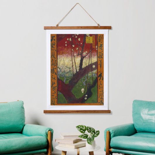 ビンセント・ヴァン・ゴッホ – 開花梅の木 吊り下げ型タペストリー (リビング)