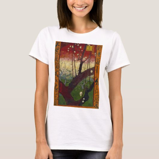 ビンセント・ヴァン・ゴッホ – 開花梅の木 Tシャツ (正面)