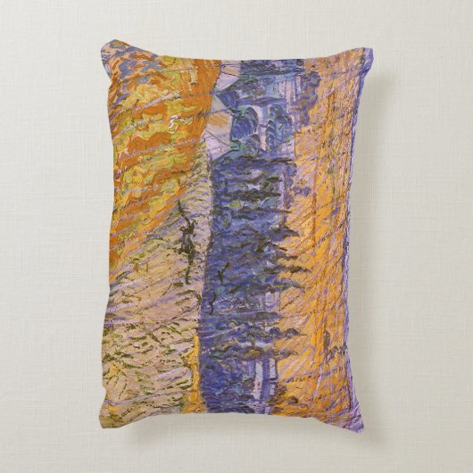 ビンセント・ヴァン・ゴッホ – 雨の中のオーヴェースの風景 アクセントクッション (裏面(縦))