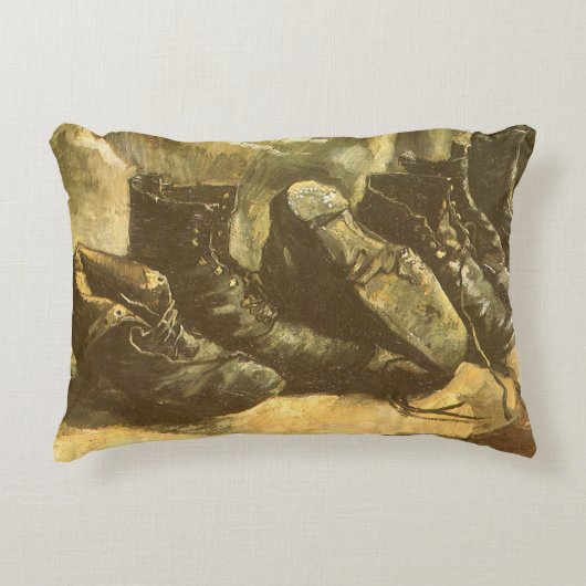 ビンセント・ヴァン・ゴッホ – 静物三足の靴 アクセントクッション (正面)