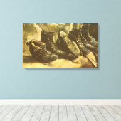 ビンセント・ヴァン・ゴッホ – 静物三足の靴 キャンバスプリント (インサイチュ (ウッドフロア))