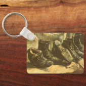 ビンセント・ヴァン・ゴッホ – 静物三足の靴 キーホルダー (裏面)