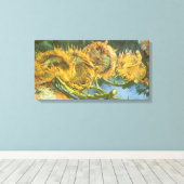 ビンセント・ヴァン・ゴッホ – 静物詩：4つの切り取ったひまわり キャンバスプリント (インサイチュ (ウッドフロア))