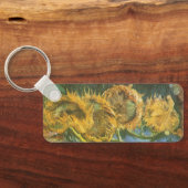 ビンセント・ヴァン・ゴッホ – 静物詩：4つの切り取ったひまわり キーホルダー (裏面)
