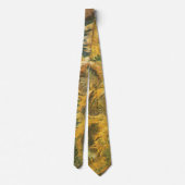 ビンセント・ヴァン・ゴッホ – 静物詩：4つの切り取ったひまわり ネクタイ (裏面)