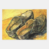 ビンセント・ヴァン・ゴッホ – 革の下駄のペア ラッピングペーパーシート (正面)