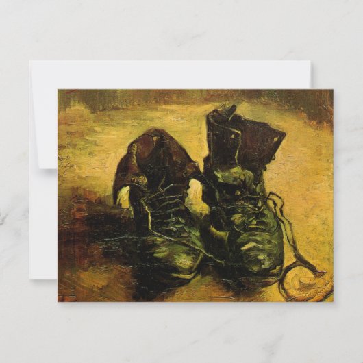 ビンセント・ヴァン・ゴッホ – 靴のペアを持つ静物詩 (正面)