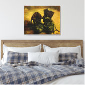 ビンセント・ヴァン・ゴッホ – 靴のペアを持つ静物詩 キャンバスプリント (インサイチュ (寝室))