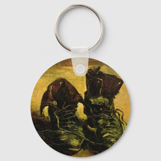 ビンセント・ヴァン・ゴッホ – 靴のペアを持つ静物詩 キーホルダー (正面)