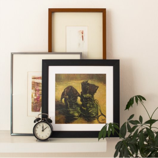 ビンセント・ヴァン・ゴッホ – 靴のペアを持つ静物詩 ポスター