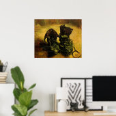 ビンセント・ヴァン・ゴッホ – 靴のペアを持つ静物詩 ポスター (ホームオフィス)