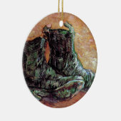 ビンセント・ヴァン・ゴッホ – 靴のペア セラミックオーナメント (右)