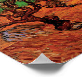 ビンセント・ヴァン・ゴッホ – 黄色い空とオリーブの木 ポスター (角)