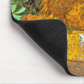 ビンセント・ヴァン・ゴッホ-12のひまわり花瓶 マウスパッド (コーナー)