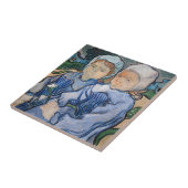 ビンセント・ヴァン・ゴッホ- 2小さな女の子 タイル (側面)