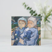 ビンセント・ヴァン・ゴッホ- 2小さな女の子 招待状 (スタンド正面)