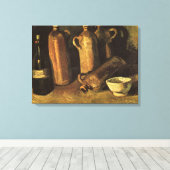 ビンセント・ヴァン・ゴッホ-4石のボトルで静物画 キャンバスプリント (インサイチュ (ウッドフロア))