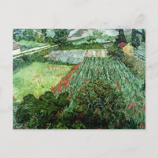ビンセント・ヴァン・ゴッホ | Field with Poppies, 1889 ポストカード (正面)