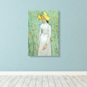 ビンセント・ヴァン・ゴッホ | Girl in White, 1890 キャンバスプリント (インサイチュ (ウッドフロア))