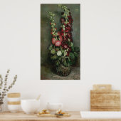 ビンセント・ヴァン・ゴッホ | Hollyhocks, 1886 ポスター (キッチン)