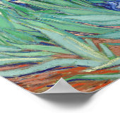 ビンセント・ヴァン・ゴッホ- Irises 1889 ポスター (角)