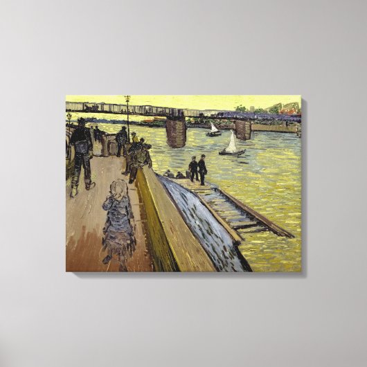 ビンセント・ヴァン・ゴッホ | Le Pont de Trinquetaille Arles キャンバスプリント (正面)