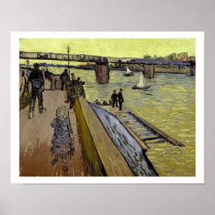 ビンセント・ヴァン・ゴッホ   Le Pont de Trinquetaille Arles ポスター
