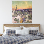 ビンセント・ヴァン・ゴッホ | Moonlit Landscape, 1889 キャンバスプリント (インサイチュ (寝室))