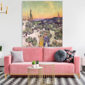 ビンセント・ヴァン・ゴッホ | Moonlit Landscape, 1889 キャンバスプリント (インサイチュ (リビング))