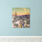 ビンセント・ヴァン・ゴッホ | Moonlit Landscape, 1889 キャンバスプリント (インサイチュ (ウッドフロア))