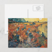 ビンセント・ヴァン・ゴッホ | Red Vineyards at Arles, 1888 ポストカード (正面/裏面)