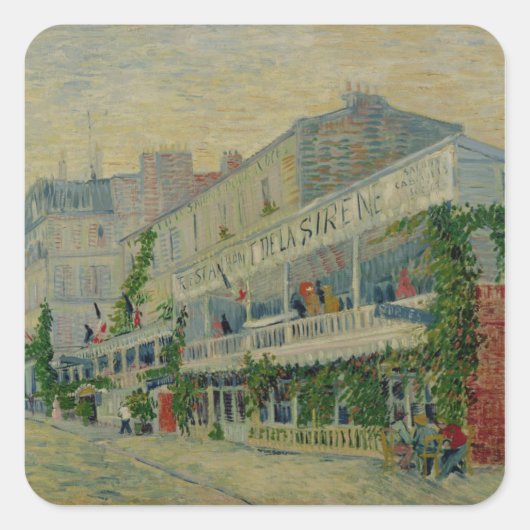 ビンセント・ヴァン・ゴッホ | Restaurant de la Sirene スクエアシール (正面)