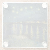 ビンセント・ヴァン・ゴッホ | Rhoneでの星空の夜 ガラスコースター (裏面)