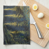 ビンセント・ヴァン・ゴッホ | Rhoneでの星空の夜 キッチンタオル (四つ折り)