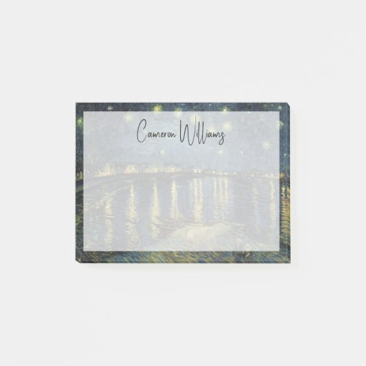 ビンセント・ヴァン・ゴッホ | Rhoneでの星空の夜 ポストイット (正面)