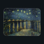 ビンセント・ヴァン・ゴッホ | Rhoneでの星空の夜 マグネット<br><div class="desc">1888年の星空の夜 |ビンセント・ヴァン・ゴッホ |アートロケーション： Musee d'Orsay，パリ，フランス |オランダアーティスト |画像収集番号： XIR60960</div>