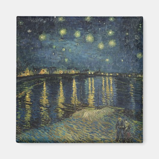 ビンセント・ヴァン・ゴッホ | Rhoneでの星空の夜 マグネット (正面)