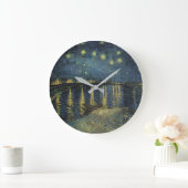 ビンセント・ヴァン・ゴッホ | Rhoneでの星空の夜 ラージ壁時計 (ホーム)