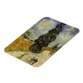 ビンセント・ヴァン・ゴッホ | Road with Cypress, 1890 マグネット (左側)