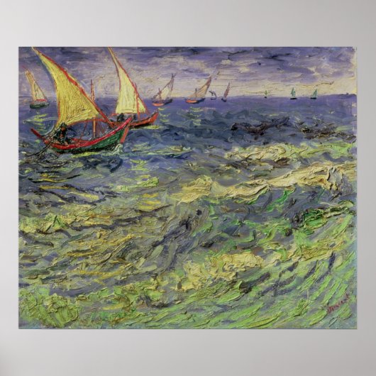 ビンセント・ヴァン・ゴッホ | Seascape at Saintes-Maries ポスター (正面)