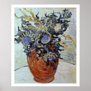 ビンセント・ヴァン・ゴッホ   Still Life with Thistles, 1890 ポスター