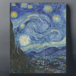 ビンセント・ヴァン・ゴッホ | The Starry Night, June 1889 フォトプラーク<br><div class="desc">VANゴッホ->印象派のポスト・スター・ノクターン・風景・教会の尖塔・月・月・月・月・月・空・宇宙・聖・レミー・プロヴァンスフランスの・聖レミー・ポスト印象派・象徴的な\\The Starry Night,  June 1889 (キャンバス上の油), ゴッホ・ヴィンセント・ヴァン(1853-90) /美術館，ニューモダン York, アメリカ/ブリッジマン美術館 |画像収集番号： XOS702746</div>
