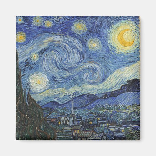 ビンセント・ヴァン・ゴッホ | The Starry Night, June 1889 マグネット (正面)