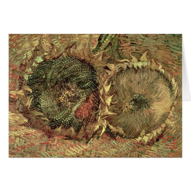 ビンセント・ヴァン・ゴッホ | Two Cut Sunflowers, 1887 (正面横)